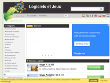 Tablet Screenshot of logicielsetjeux.com